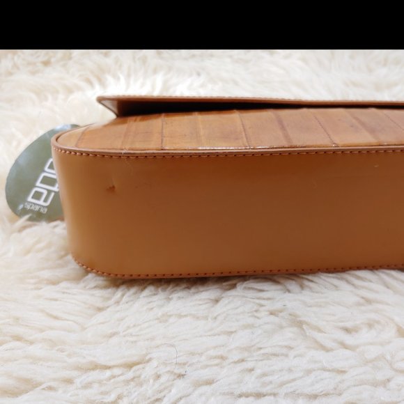 MODA SPANA Eel Skin Clutch/Purse, Tan - Picture 5 of 16